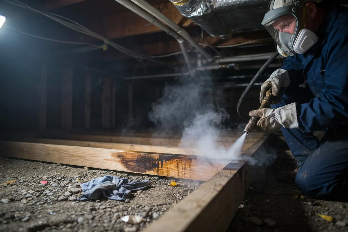 Crawl space mold remediation in Biloxi, MS